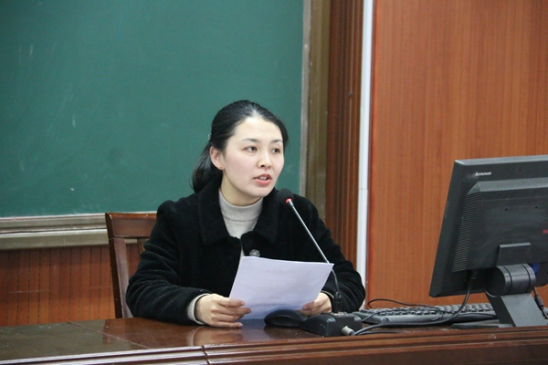 杨涵老师发言副校长殷翠云讲话