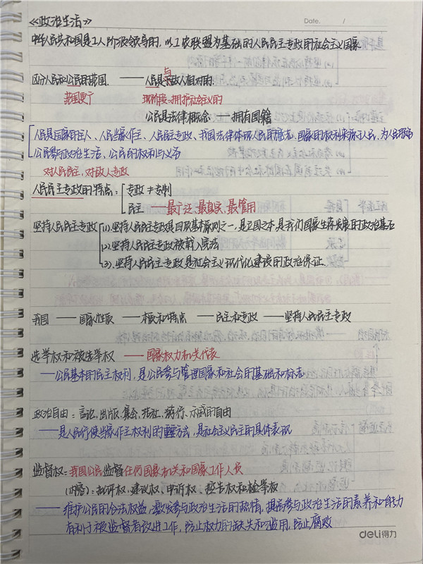 高二(4)班政治优秀寒假作业