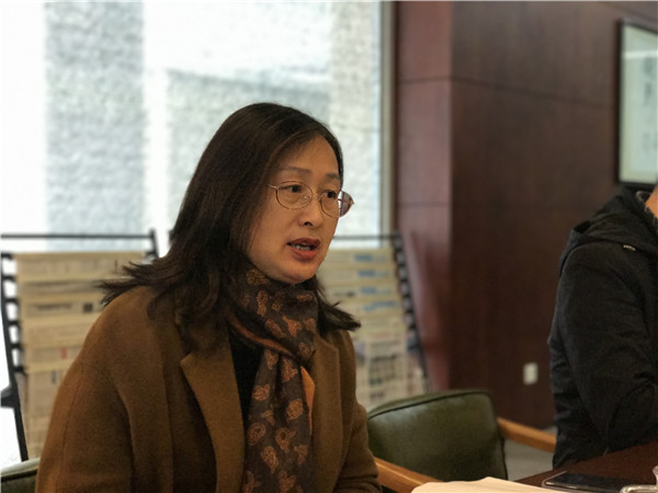 南门街校区分管校长董爱华介绍教学管理制度落实情况.JPG