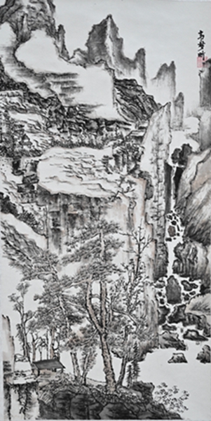 获奖作品扬州树人学校初中组中国画韦梦昕《春色》.JPG